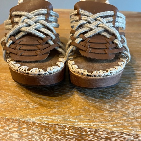 Sam Edelman Brown Woven Women's Sandals SZ 10 - Picture 4 of 6